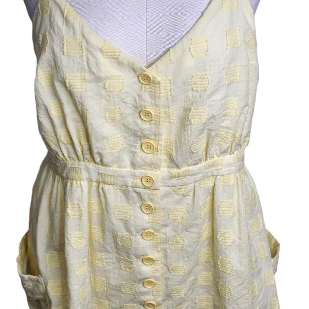 ModCloth Pale Yellow Button-Front Sundress - Picture 4 of 11